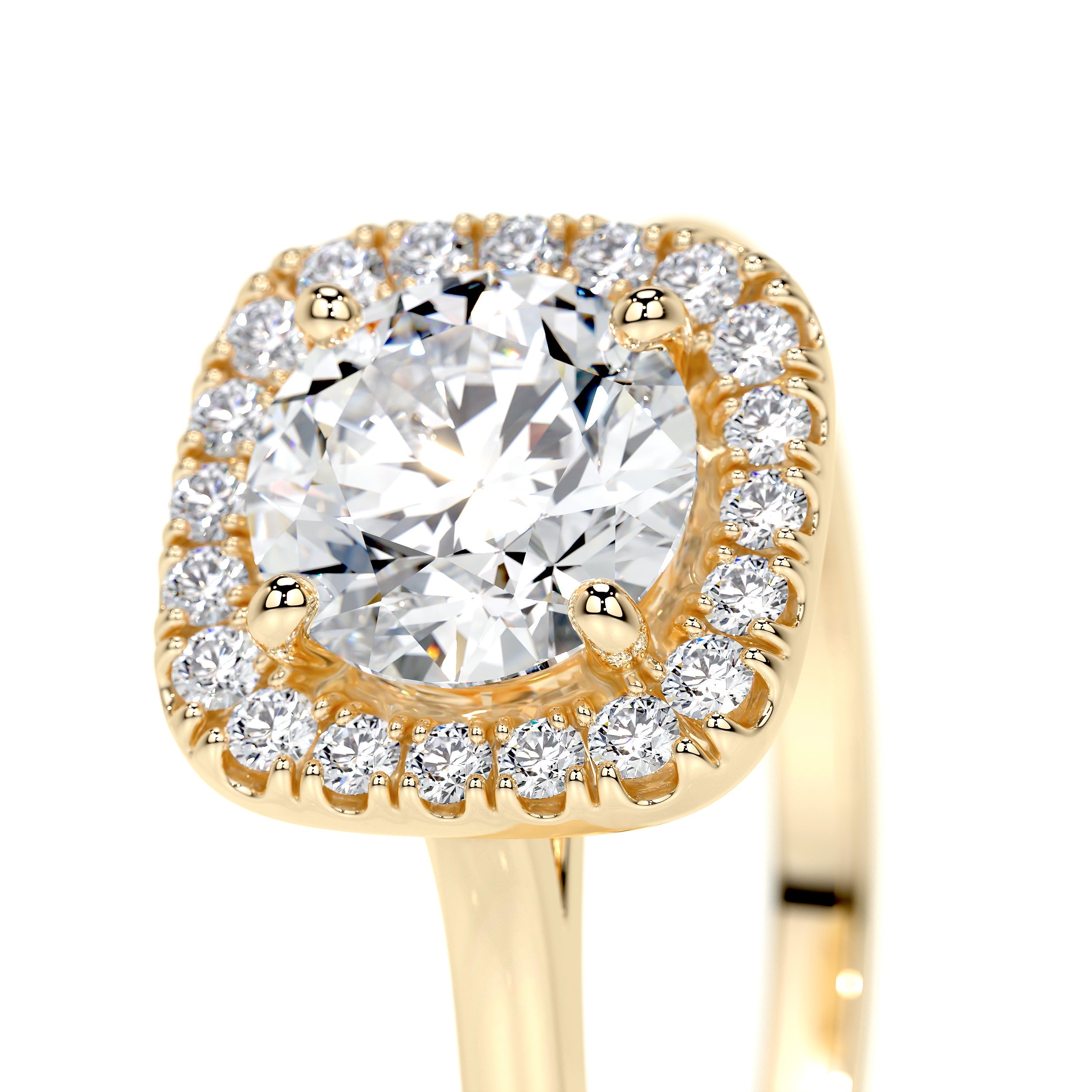 Claudia Lab Grown Diamond Ring   (1.15 Carat) -18K Yellow Gold