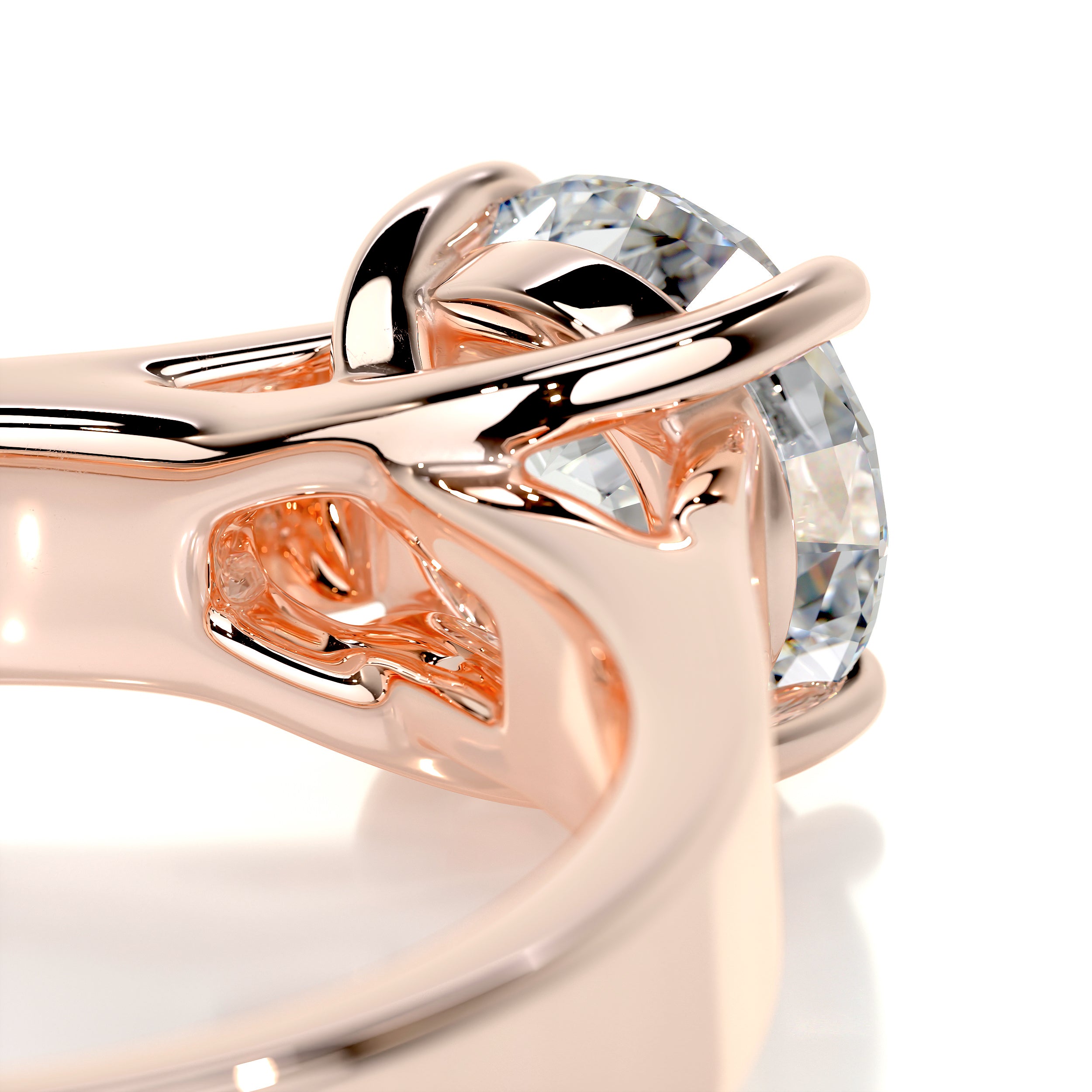 Nola Diamond Engagement Ring   (1 Carat) -14K Rose Gold