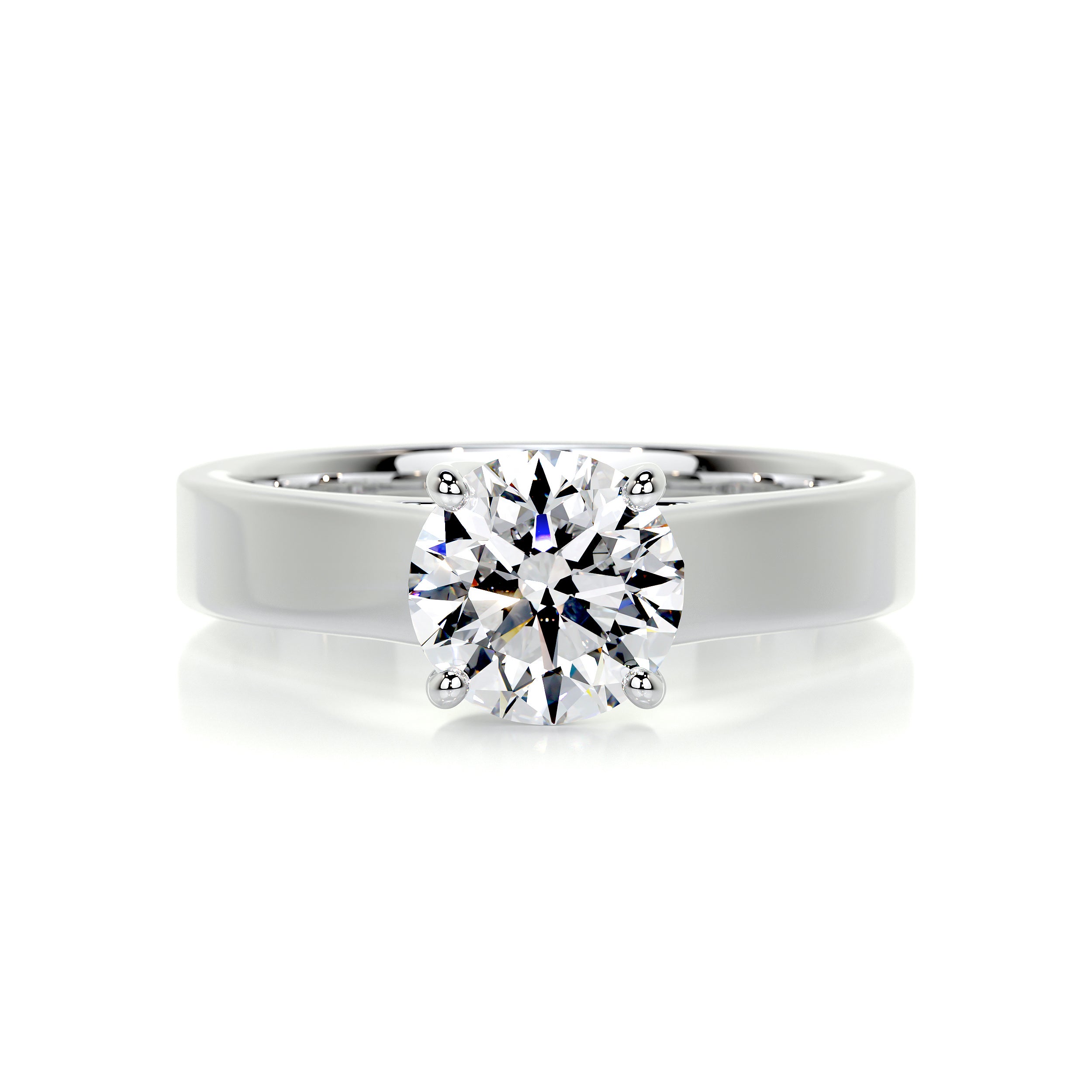 Nola Diamond Engagement Ring -18K White Gold