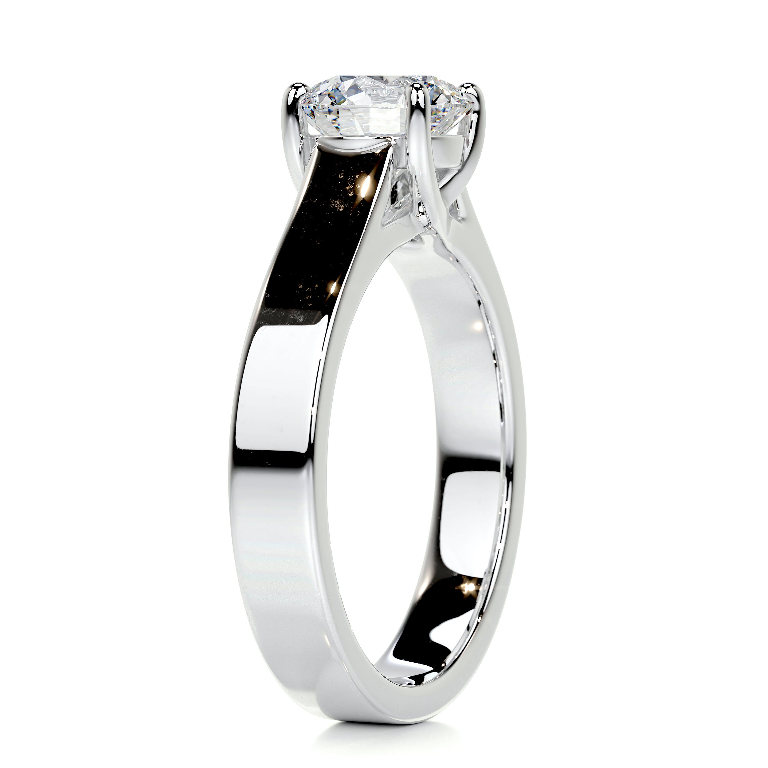 Nola Diamond Engagement Ring   (1 Carat) -14K White Gold