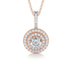 Averi Lab Grown Diamond Pendant -14K Rose Gold
