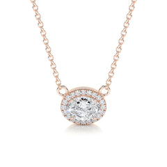 Louise Lab Grown Diamond Pendant -14K Rose Gold