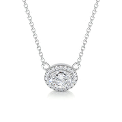 Louise Diamonds Pendant -18K White Gold