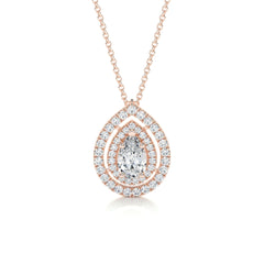 Averi Lab Grown Diamond Pendant -14K Rose Gold