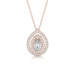 Averi Diamond Pendant -14K Rose Gold