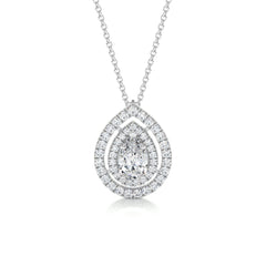 Averi Diamond Pendant -14K White Gold