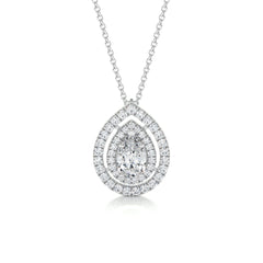 Averi Lab Grown Diamond Pendant -14K White Gold