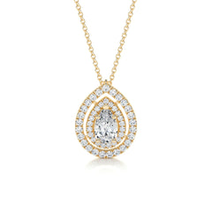 Averi Lab Grown Diamond Pendant -18K Yellow Gold