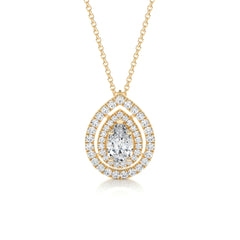 Averi Diamond Pendant -18K Yellow Gold