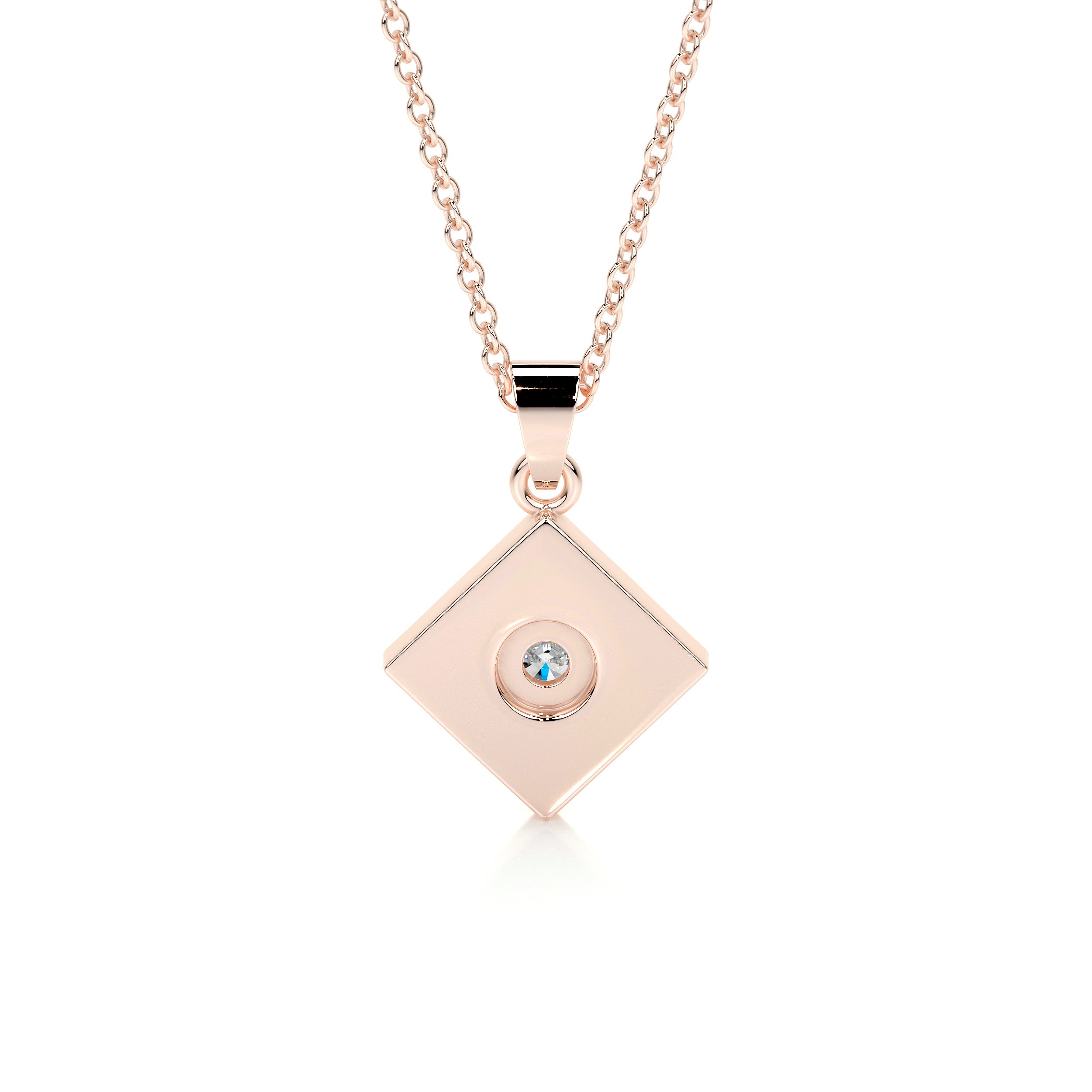Maxine Diamond Pendant   (0.4 Carat) -14K Rose Gold