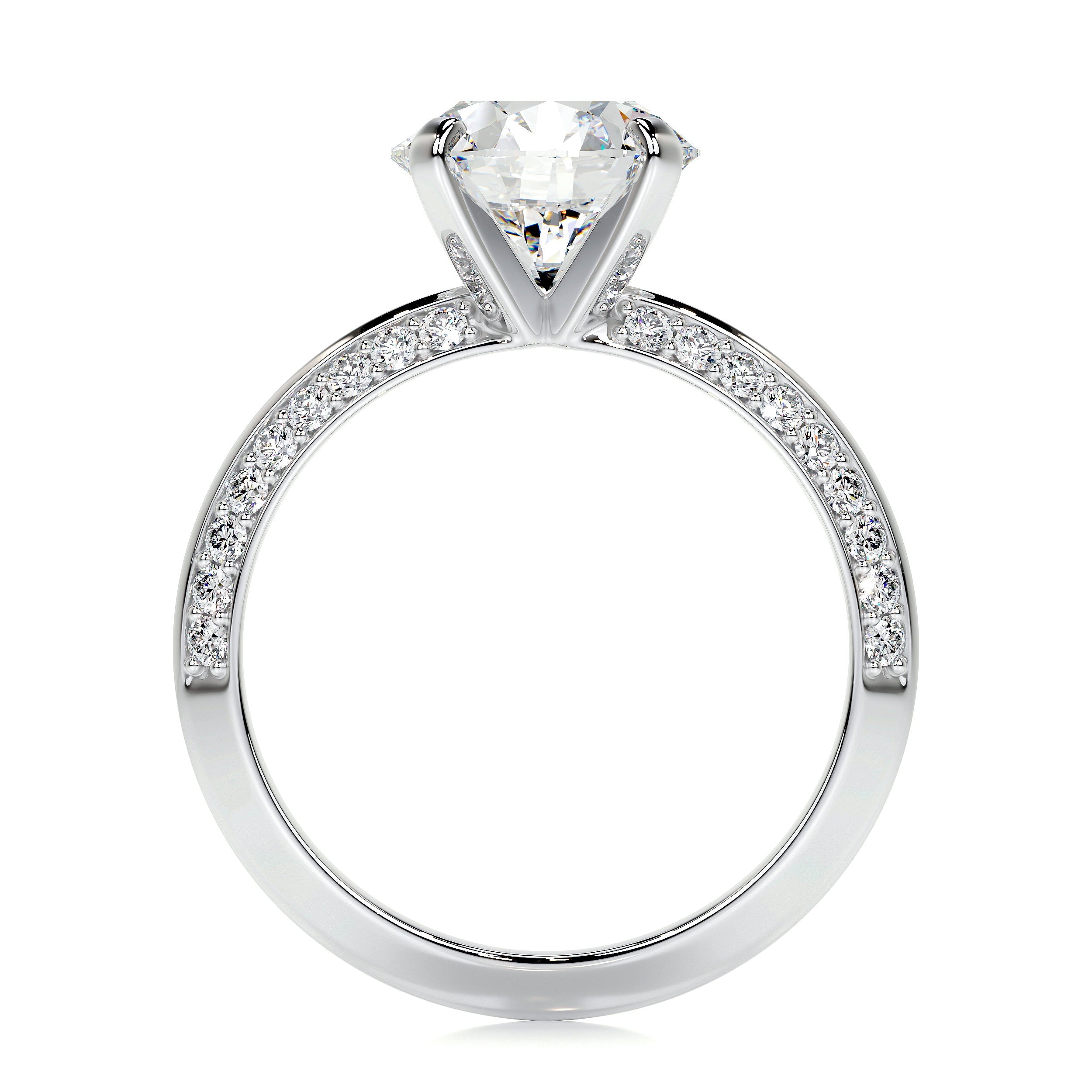 Ariana Lab Grown Diamond Ring   (4.5 Carat) -18K White Gold