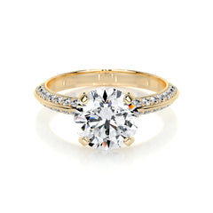 Ariana Lab Grown Diamond Ring -18K Yellow Gold
