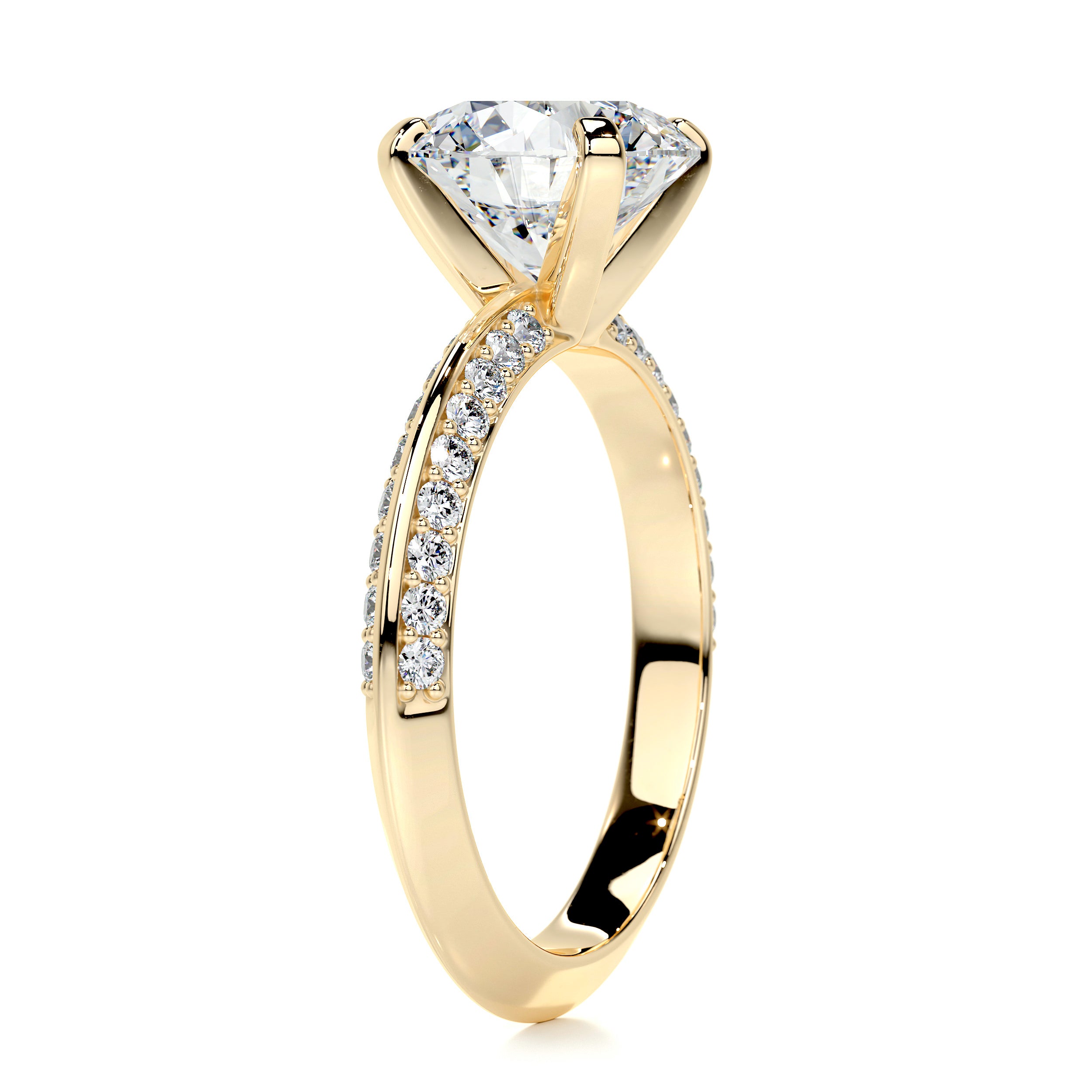 Ariana Diamond Engagement Ring -18K Yellow Gold