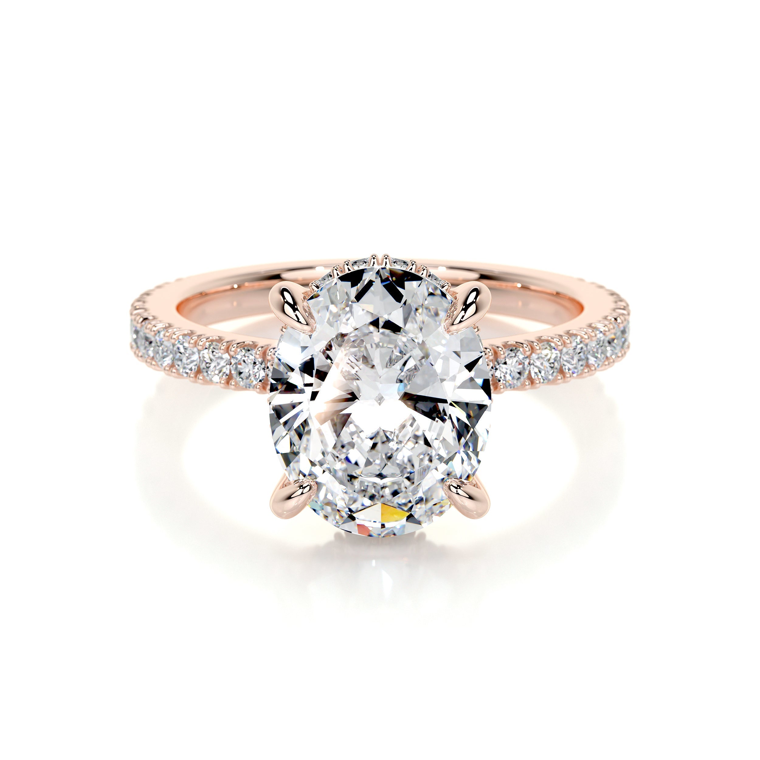Lucy Lab Grown Diamond Ring   (2.5 Carat) -14K Rose Gold