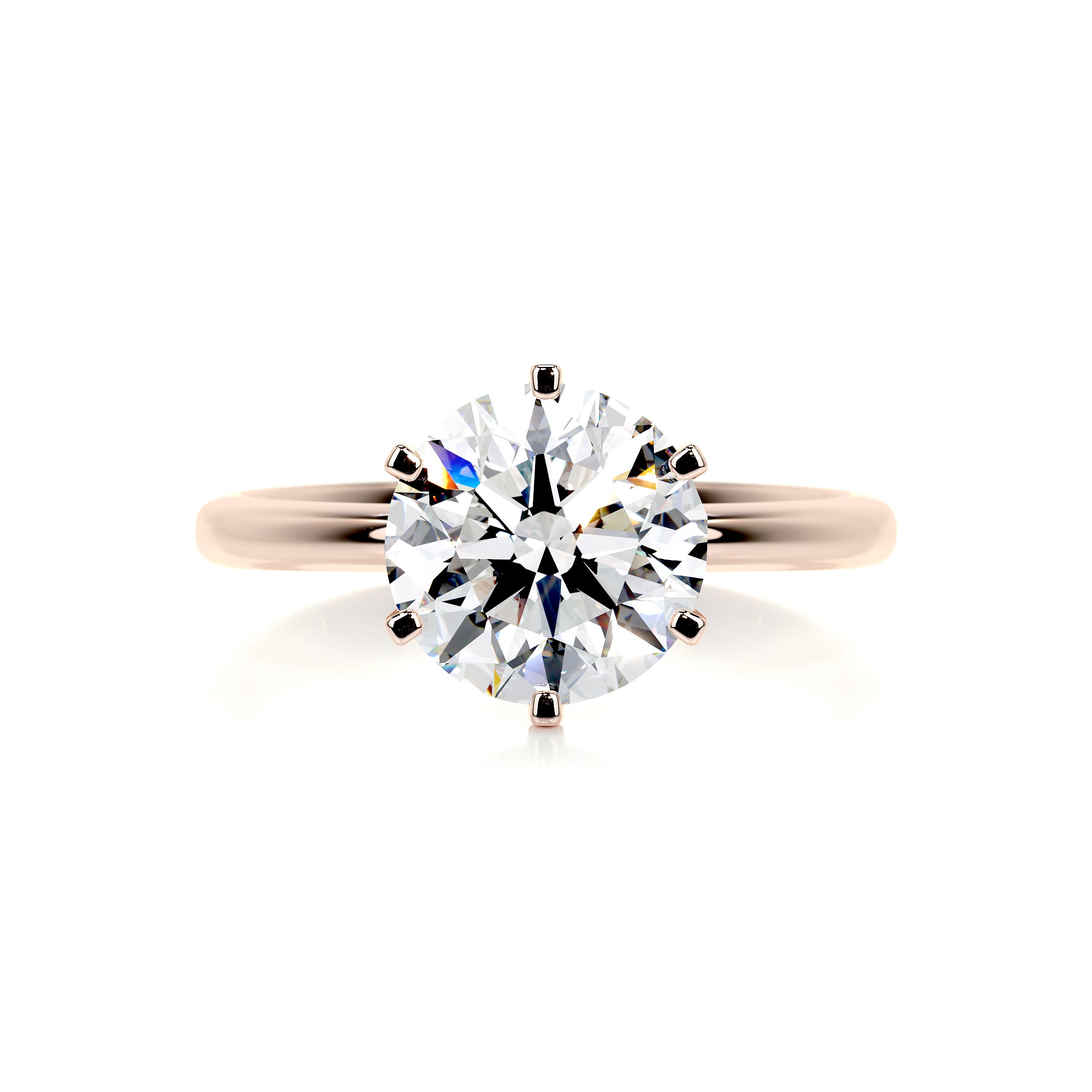 Samantha Diamond Engagement Ring   (2.5 Carat) -14K Rose Gold