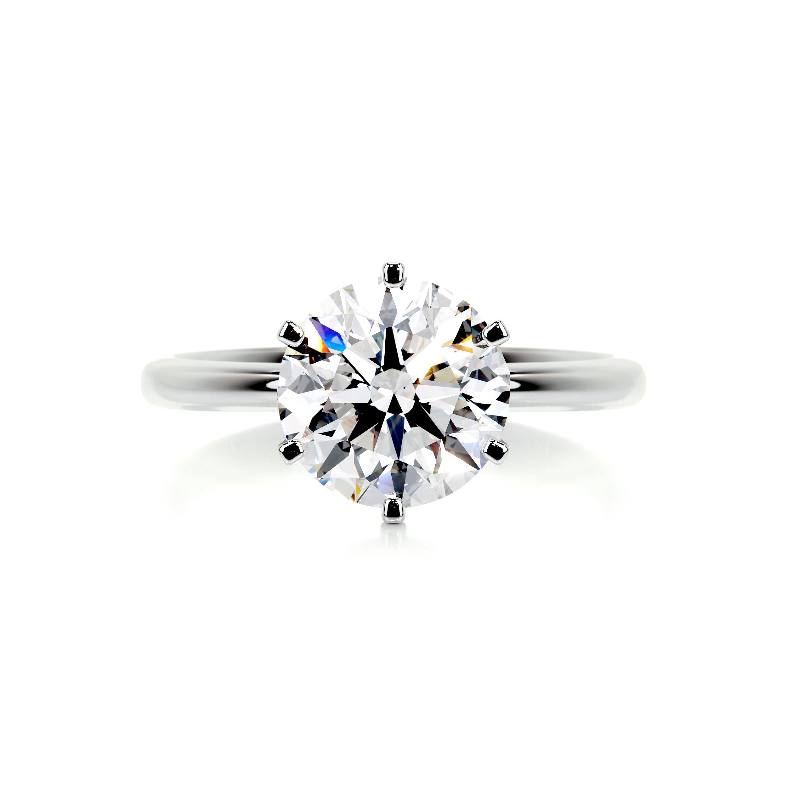 Samantha Diamond Engagement Ring   (2.5 Carat) -14K White Gold