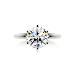 Samantha Bleu Diamond Engagement Ring -18K White Gold