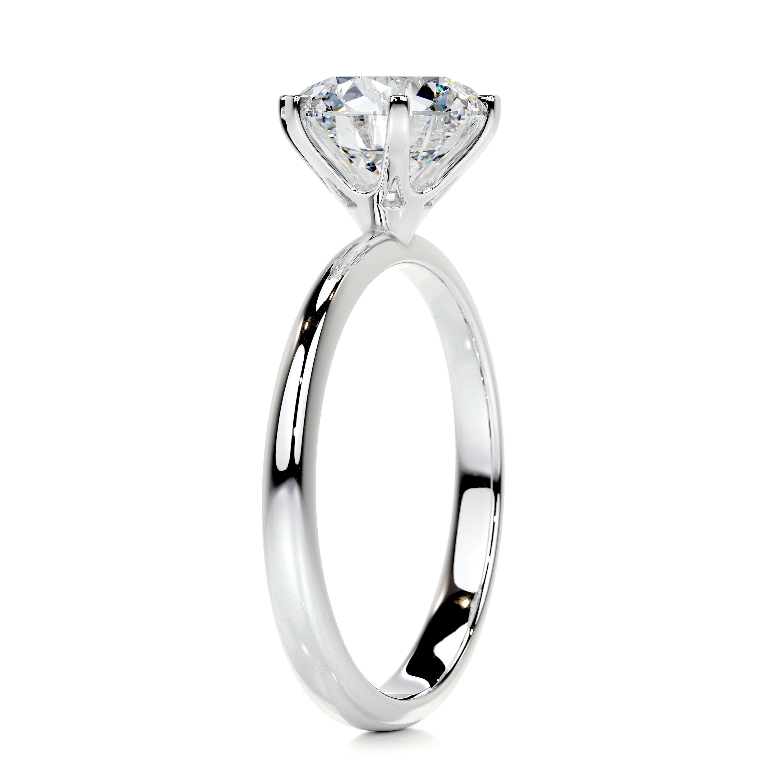 Samantha Diamond Engagement Ring   (2.5 Carat) -18K White Gold