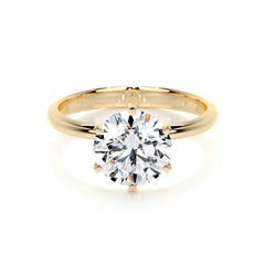 Samantha Bleu Lab Grown Diamond Ring -18K Yellow Gold