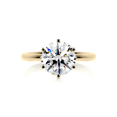 Samantha Bleu Diamond Engagement Ring -18K Yellow Gold