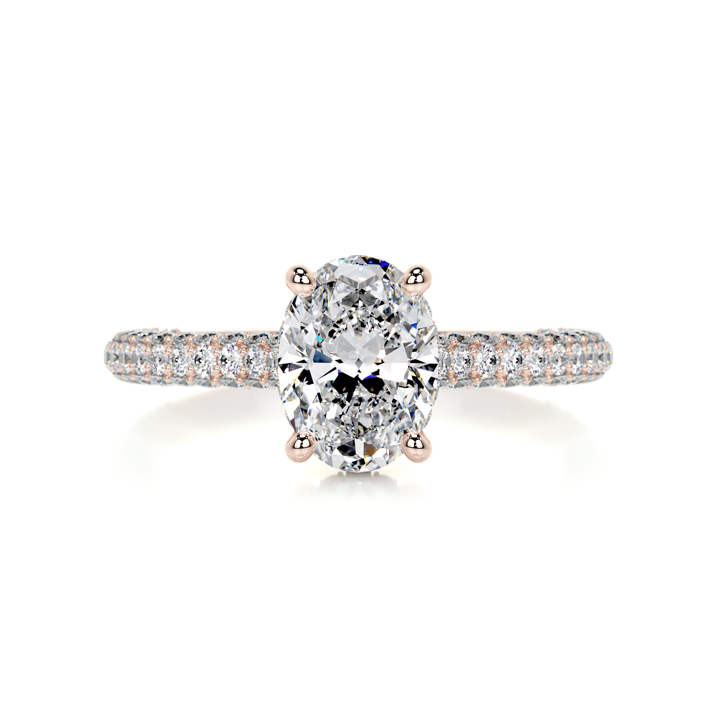 Rebecca Diamond Engagement Ring -14K Rose Gold