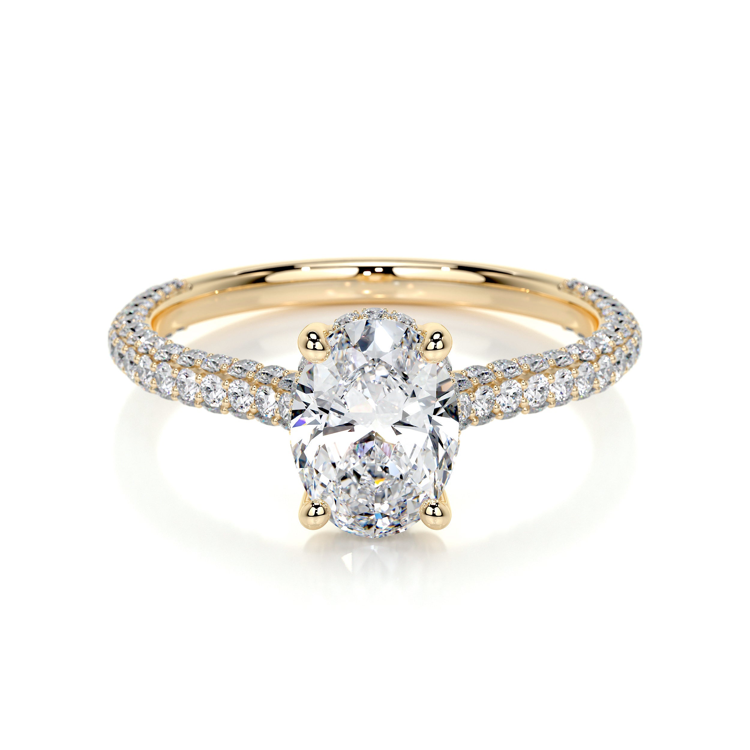 Rebecca Lab Grown Diamond Ring -18K Yellow Gold