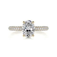 Rebecca Diamond Engagement Ring -18K Yellow Gold