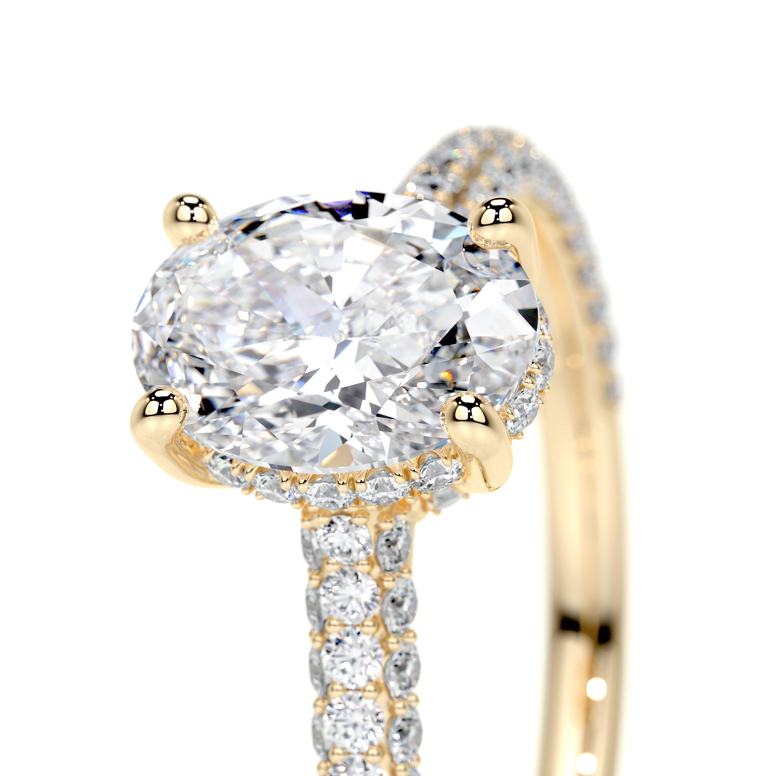 Rebecca Lab Grown Diamond Ring   (2.5 Carat) -18K Yellow Gold