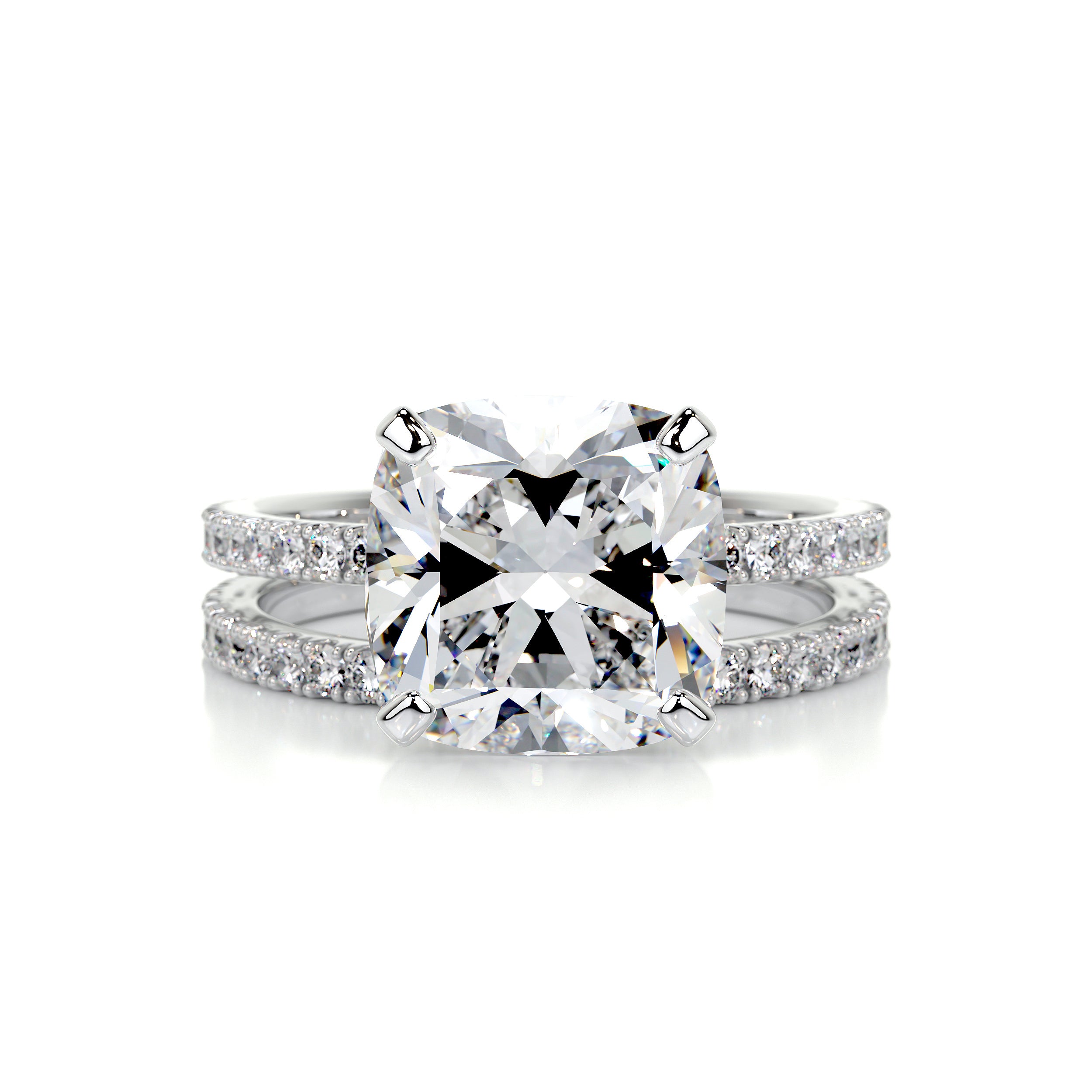 Stephanie Diamond Bridal Set   (3.5 Carat) -Platinum