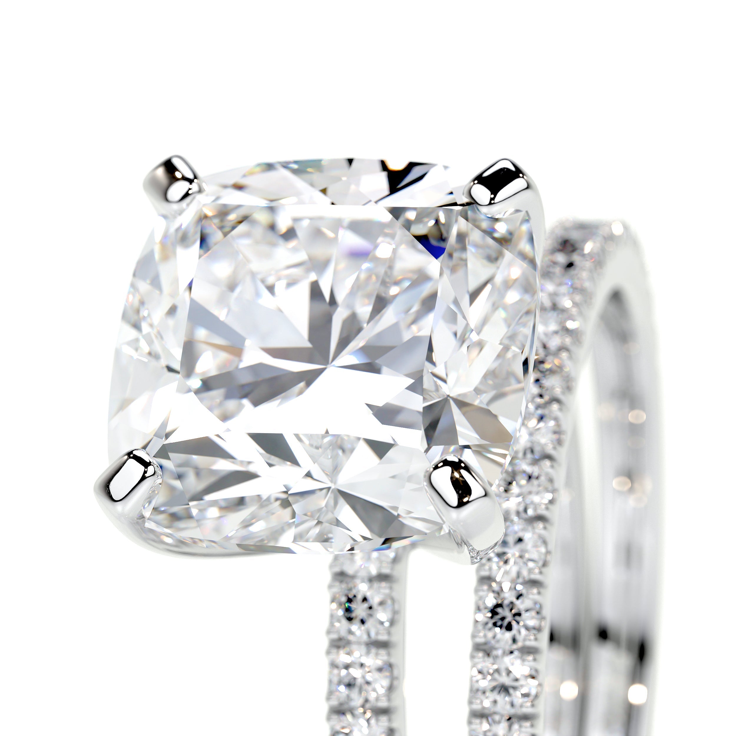 Stephanie Lab Grown Diamond Bridal Set   (3.5 Carat) -18K White Gold