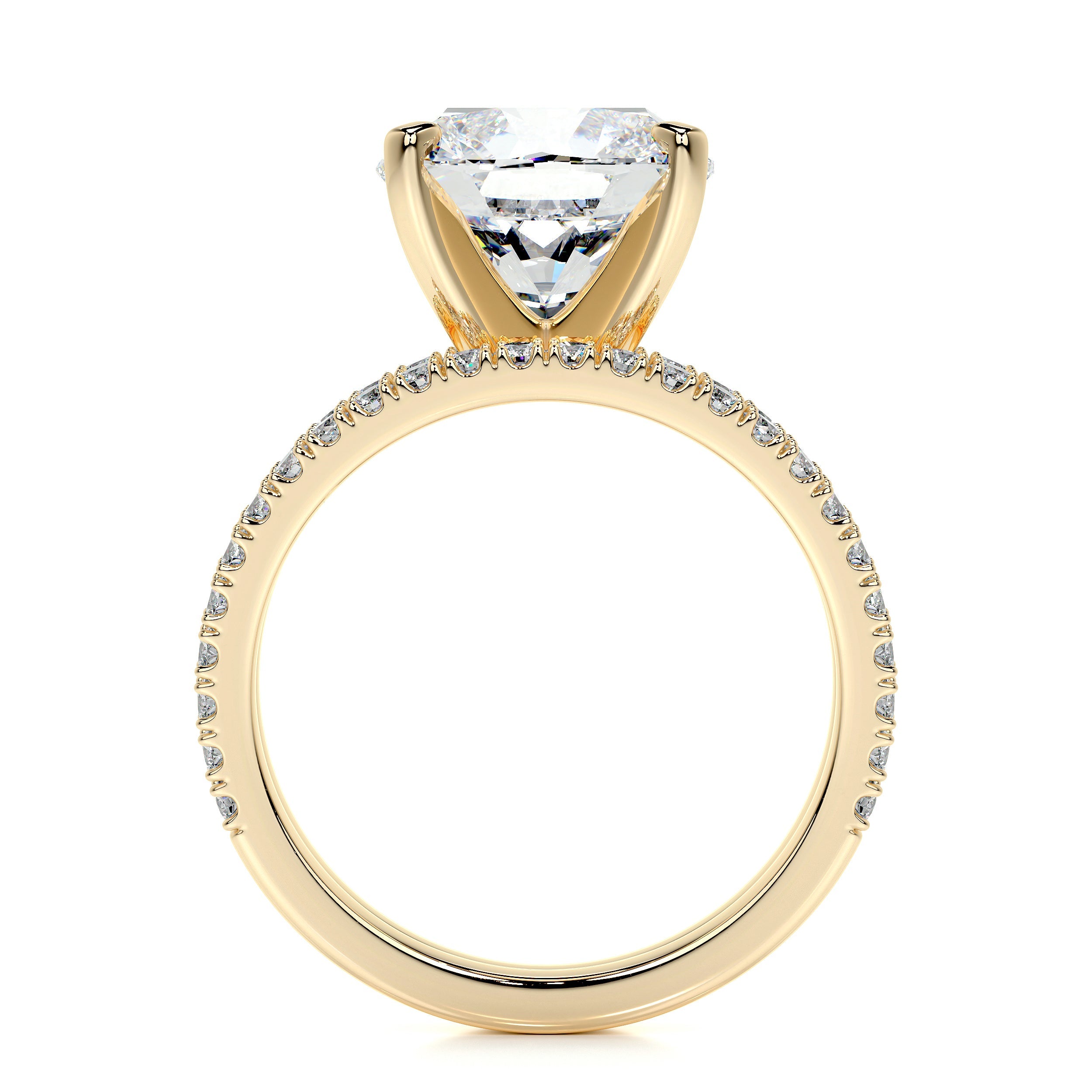 Stephanie Lab Grown Diamond Bridal Set   (3.5 Carat) -18K Yellow Gold