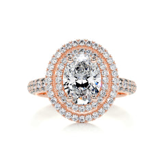 Nora Diamond Engagement Ring -14K Rose Gold