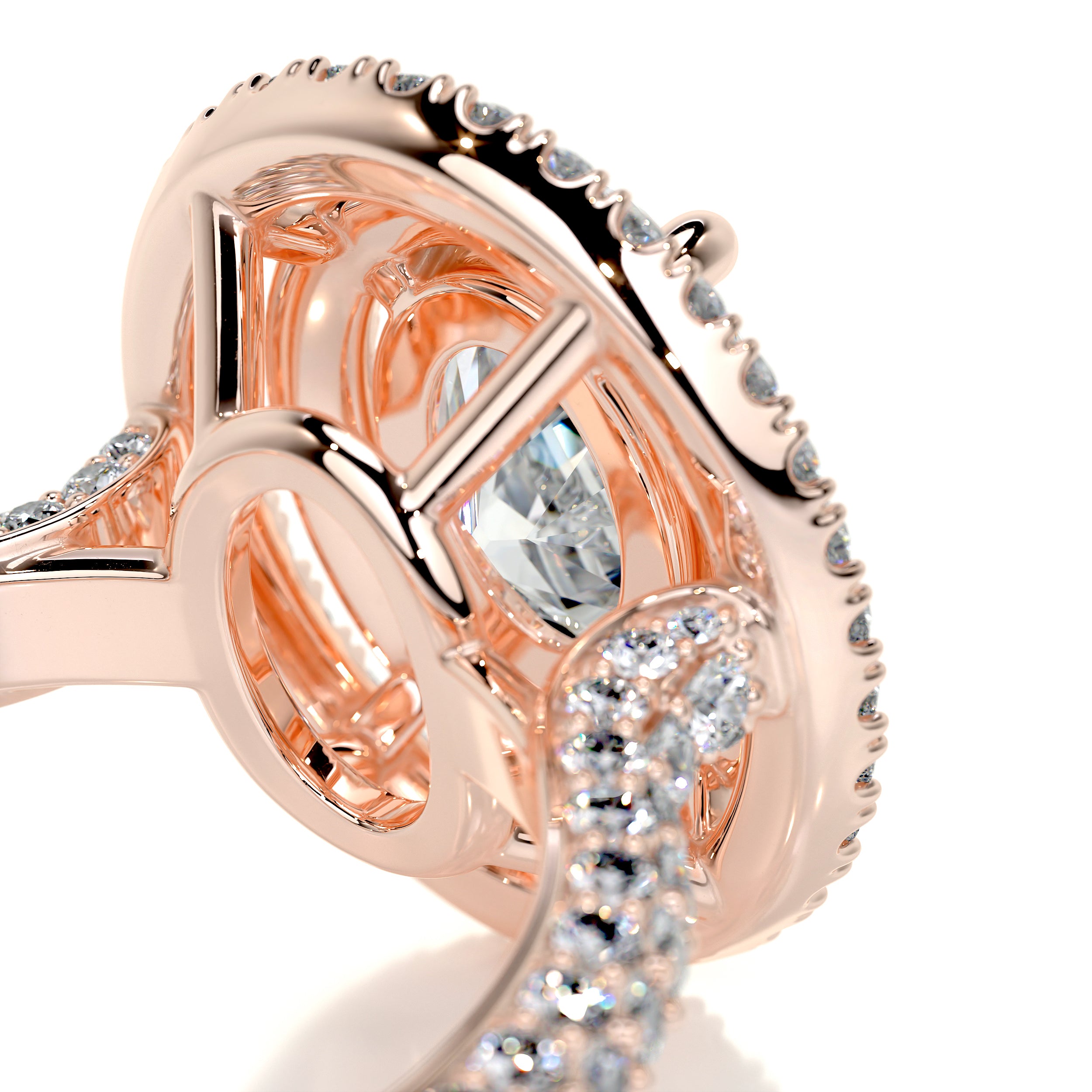 Nora Diamond Engagement Ring -14K Rose Gold