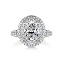 Nora Diamond Engagement Ring -14K White Gold