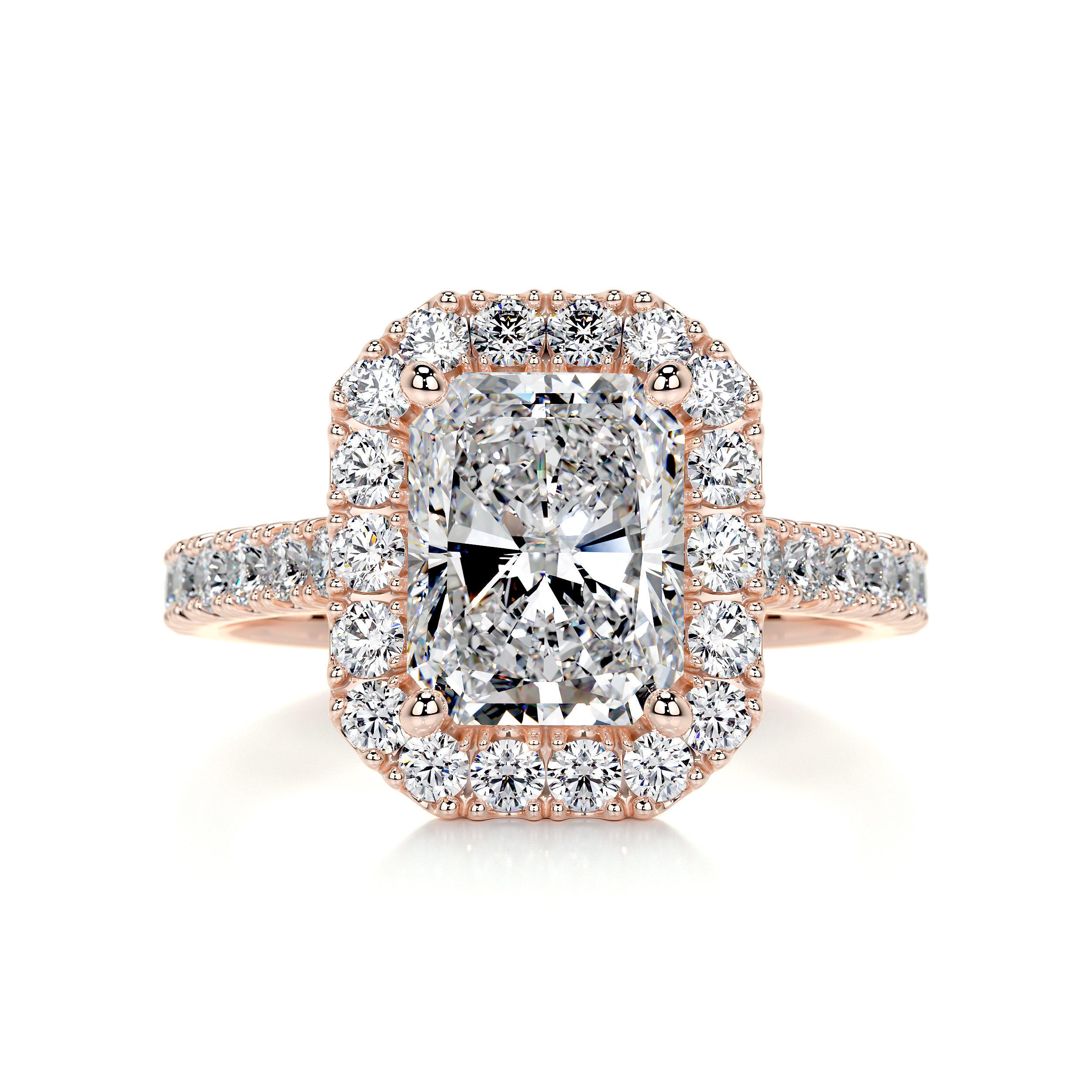 Andrea Diamond Engagement Ring   (2.25 Carat) -14K Rose Gold