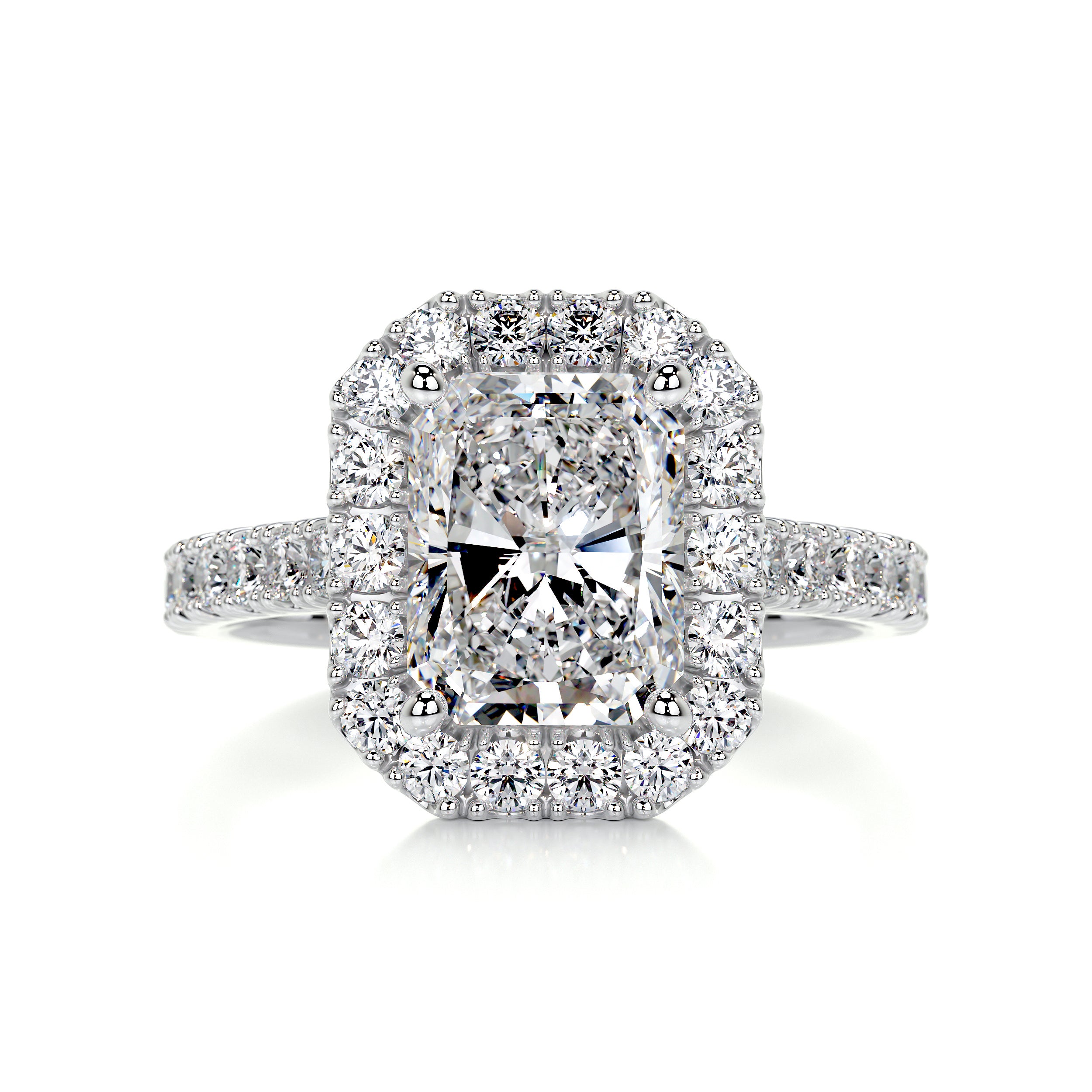 Andrea Diamond Engagement Ring   (2.25 Carat) -14K White Gold