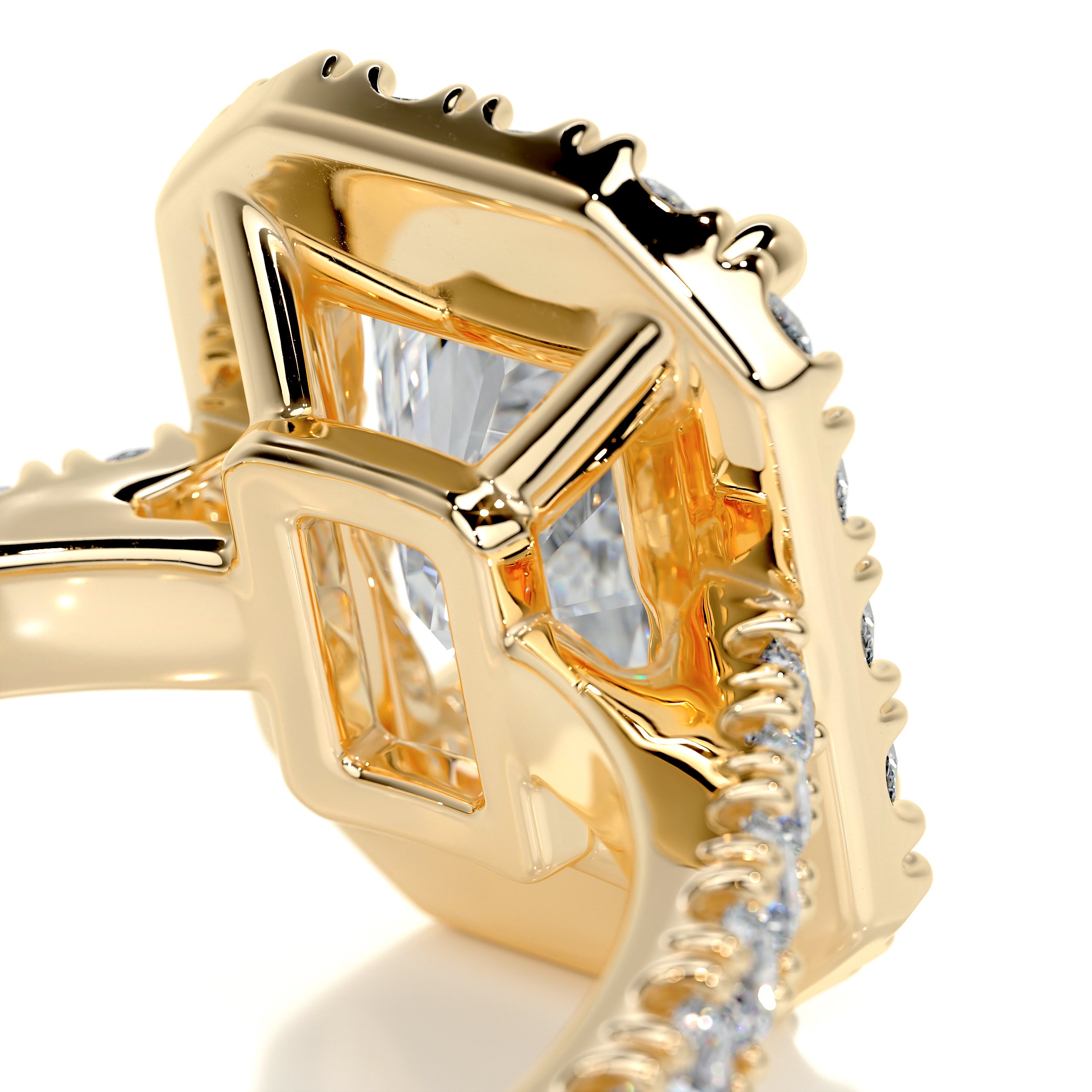 Andrea Diamond Engagement Ring -18K Yellow Gold