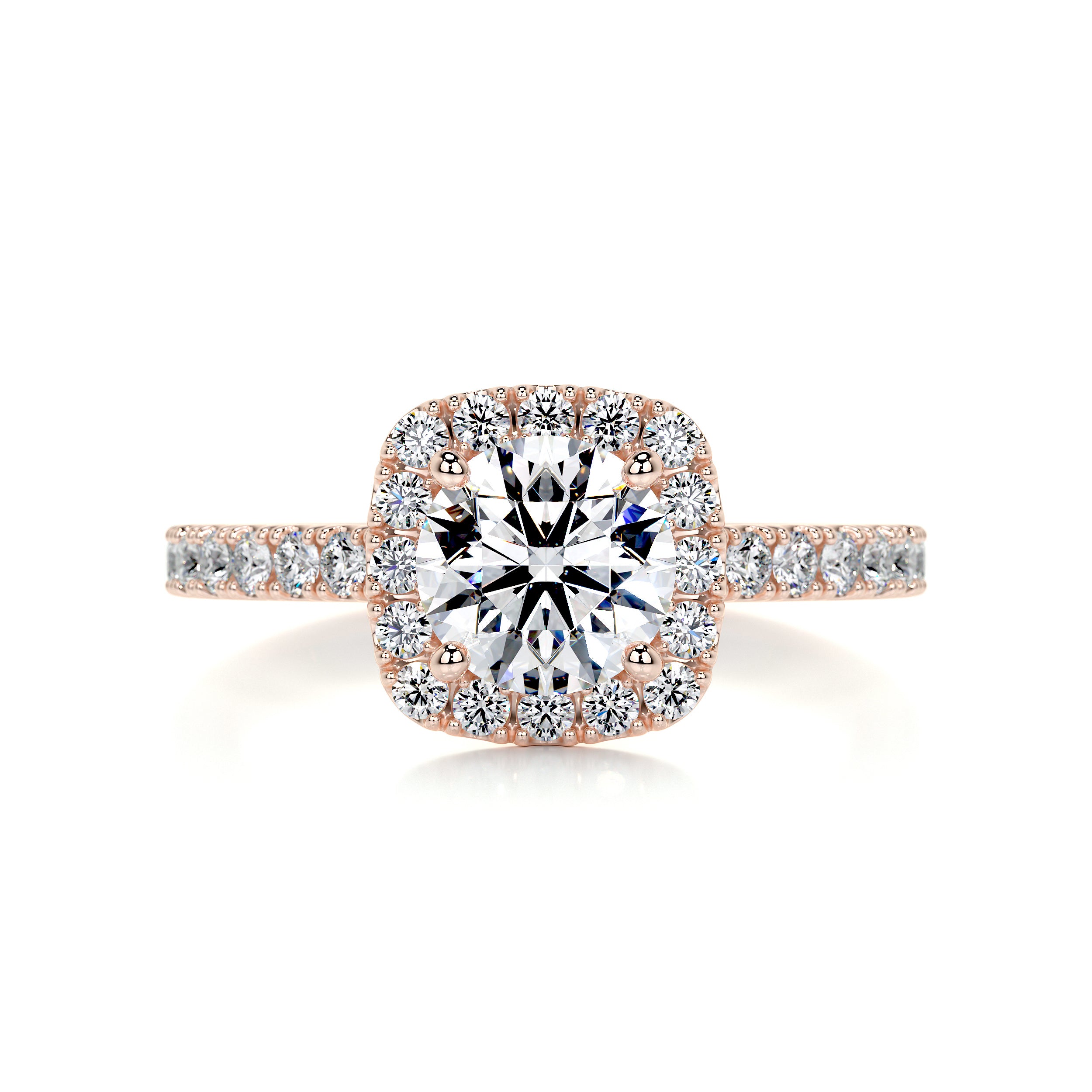 Claudia Diamond Engagement Ring   (1.4 Carat) -14K Rose Gold