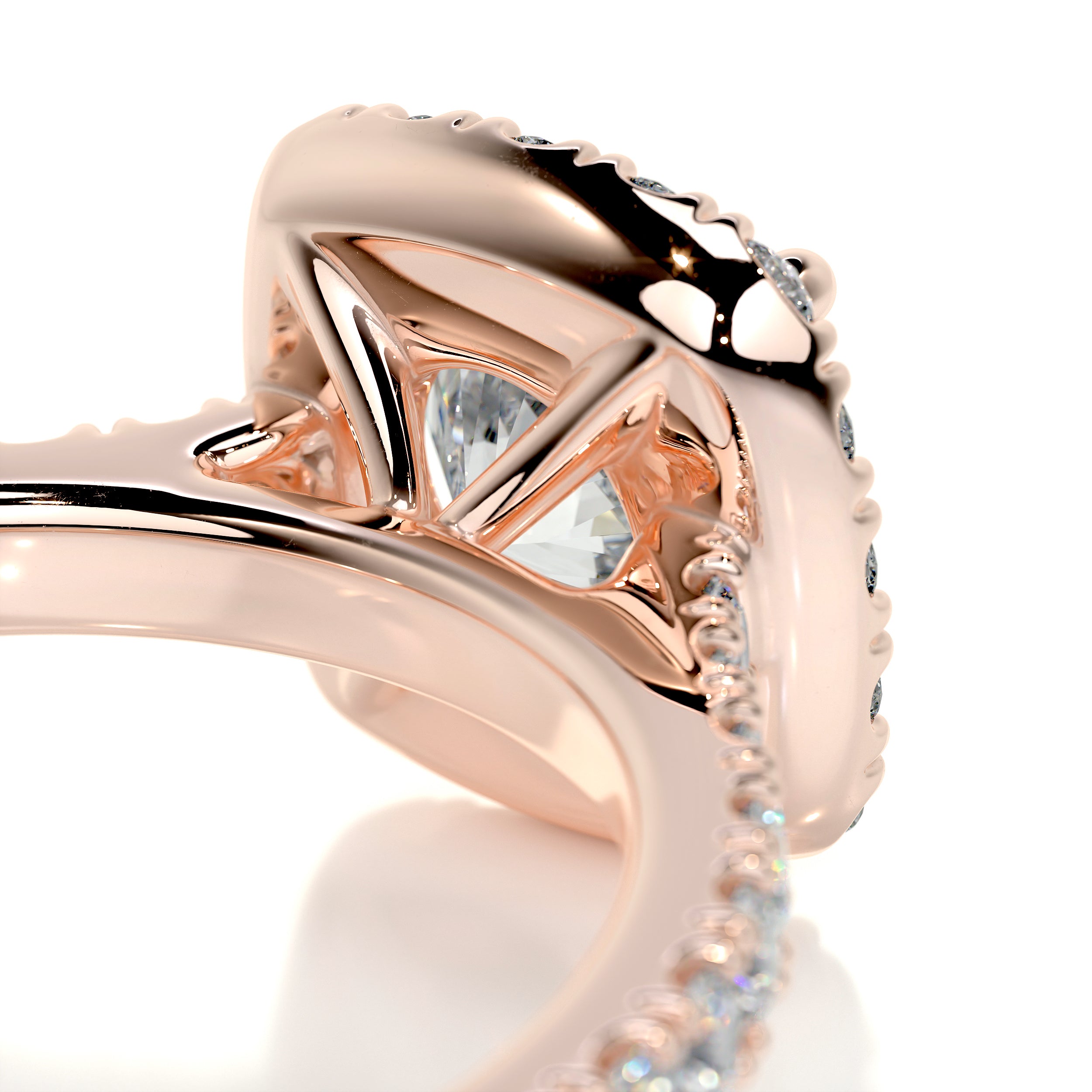 Claudia Diamond Engagement Ring   (1.4 Carat) -14K Rose Gold
