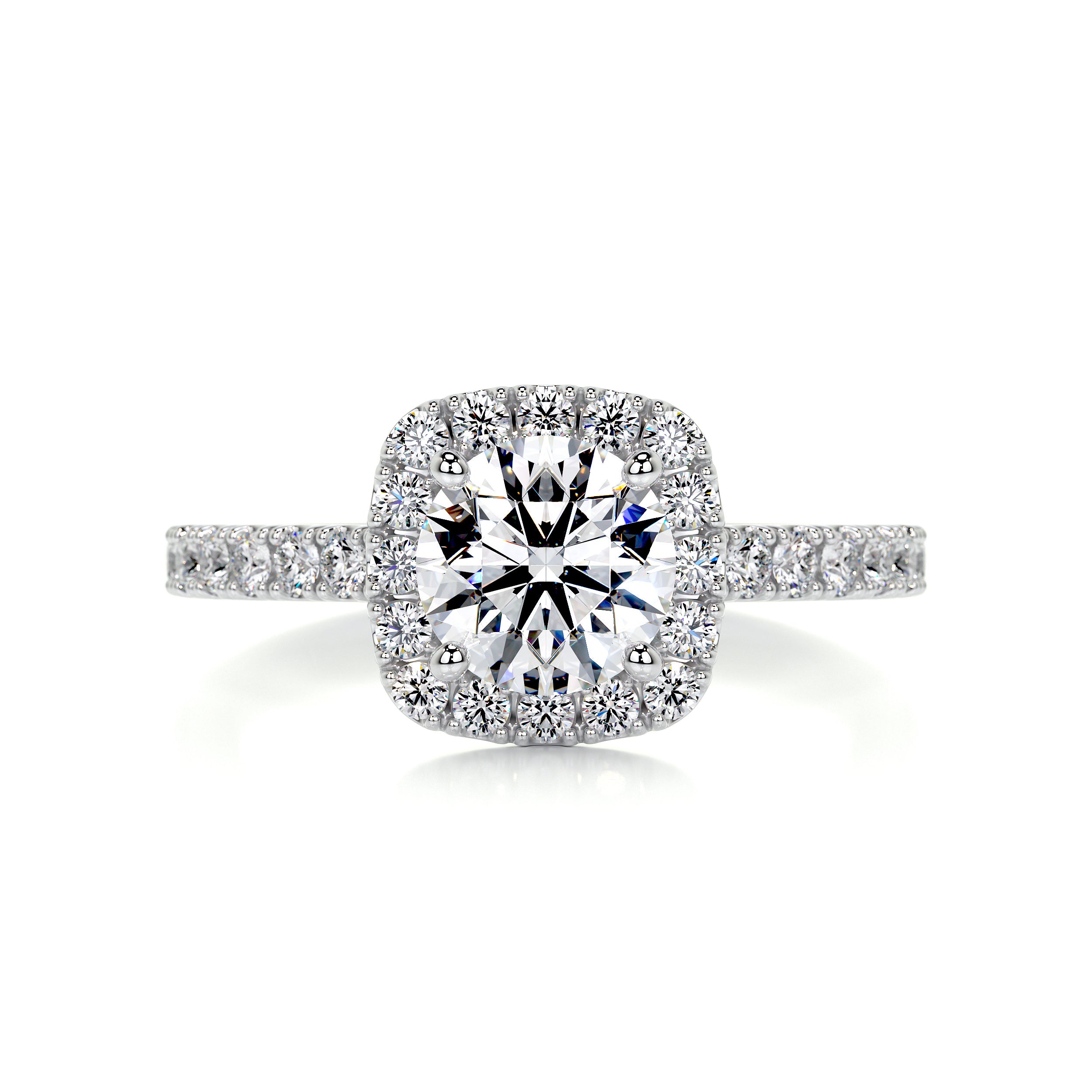 Claudia Diamond Engagement Ring   (1.4 Carat) -18K White Gold