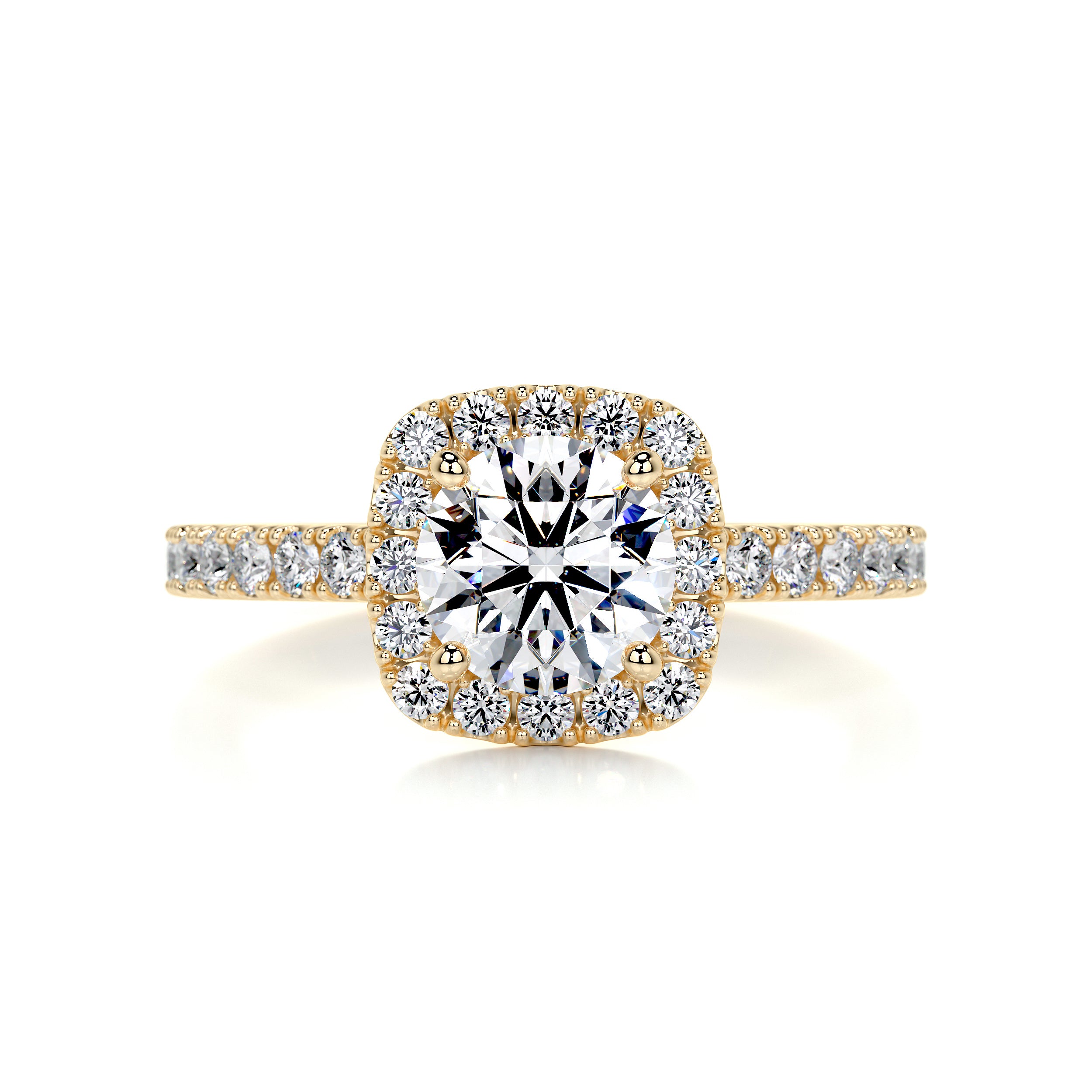 Claudia Diamond Engagement Ring   (1.4 Carat) -18K Yellow Gold