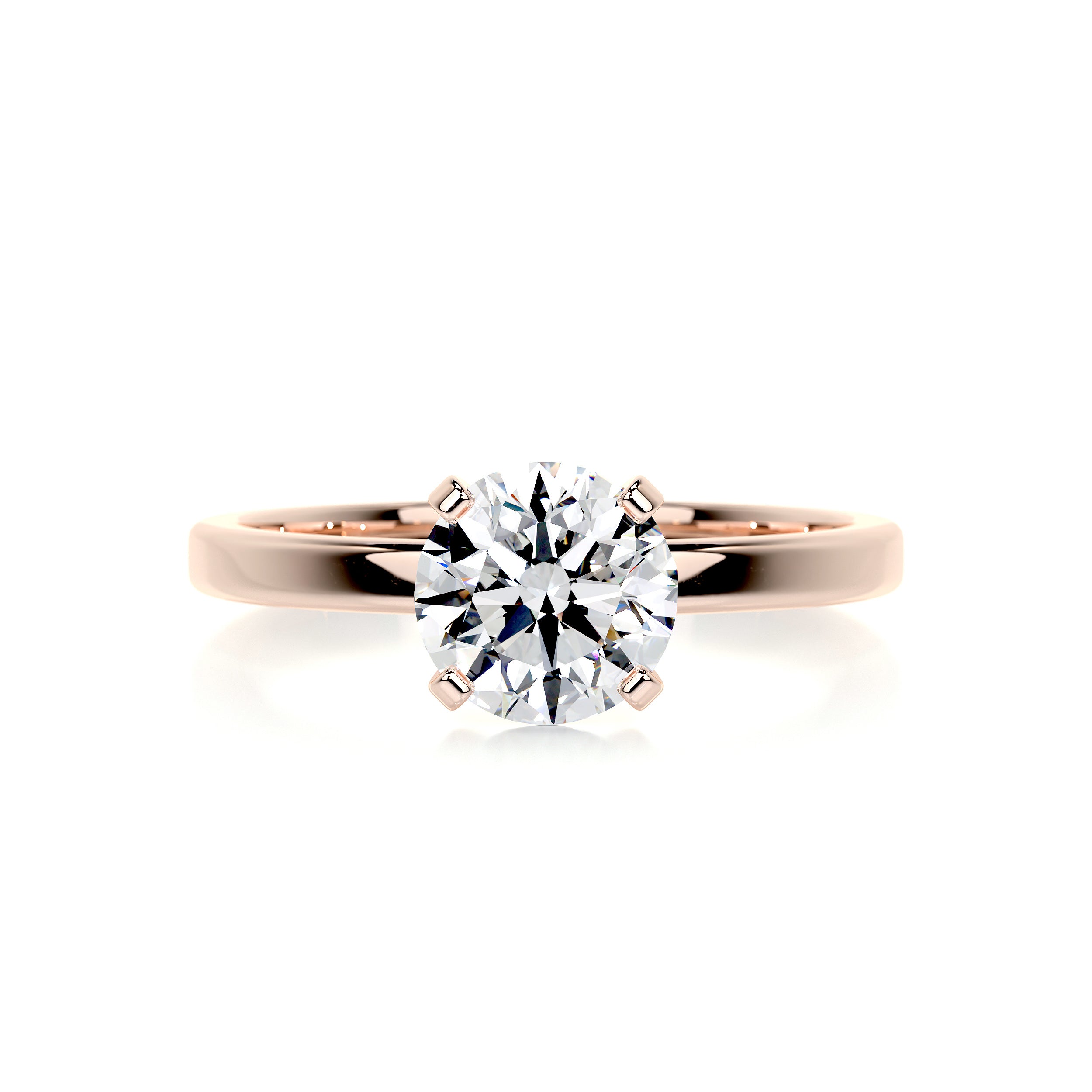 Jessica Diamond Engagement Ring   (1 Carat) -14K Rose Gold