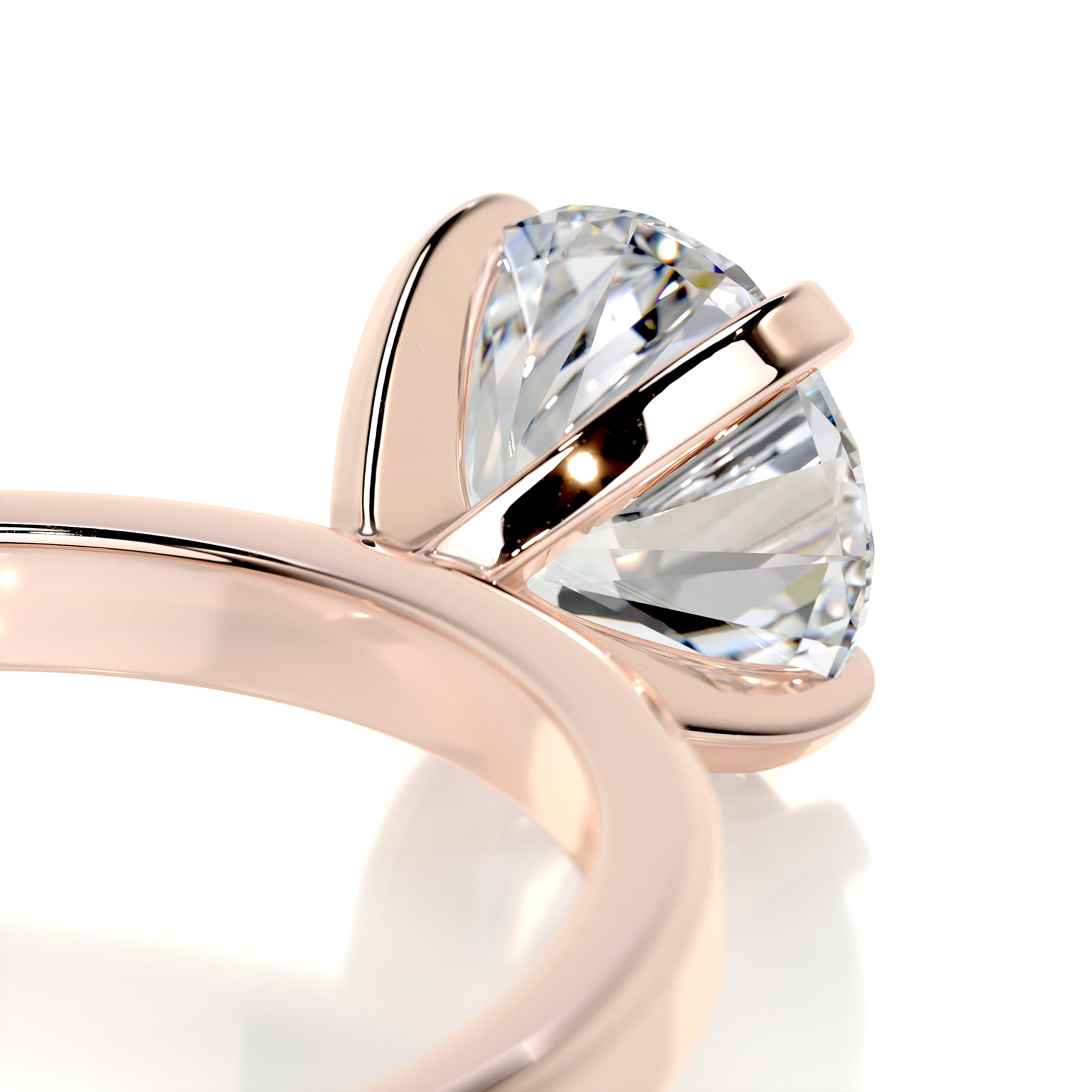 Jessica Diamond Engagement Ring   (1 Carat) -14K Rose Gold