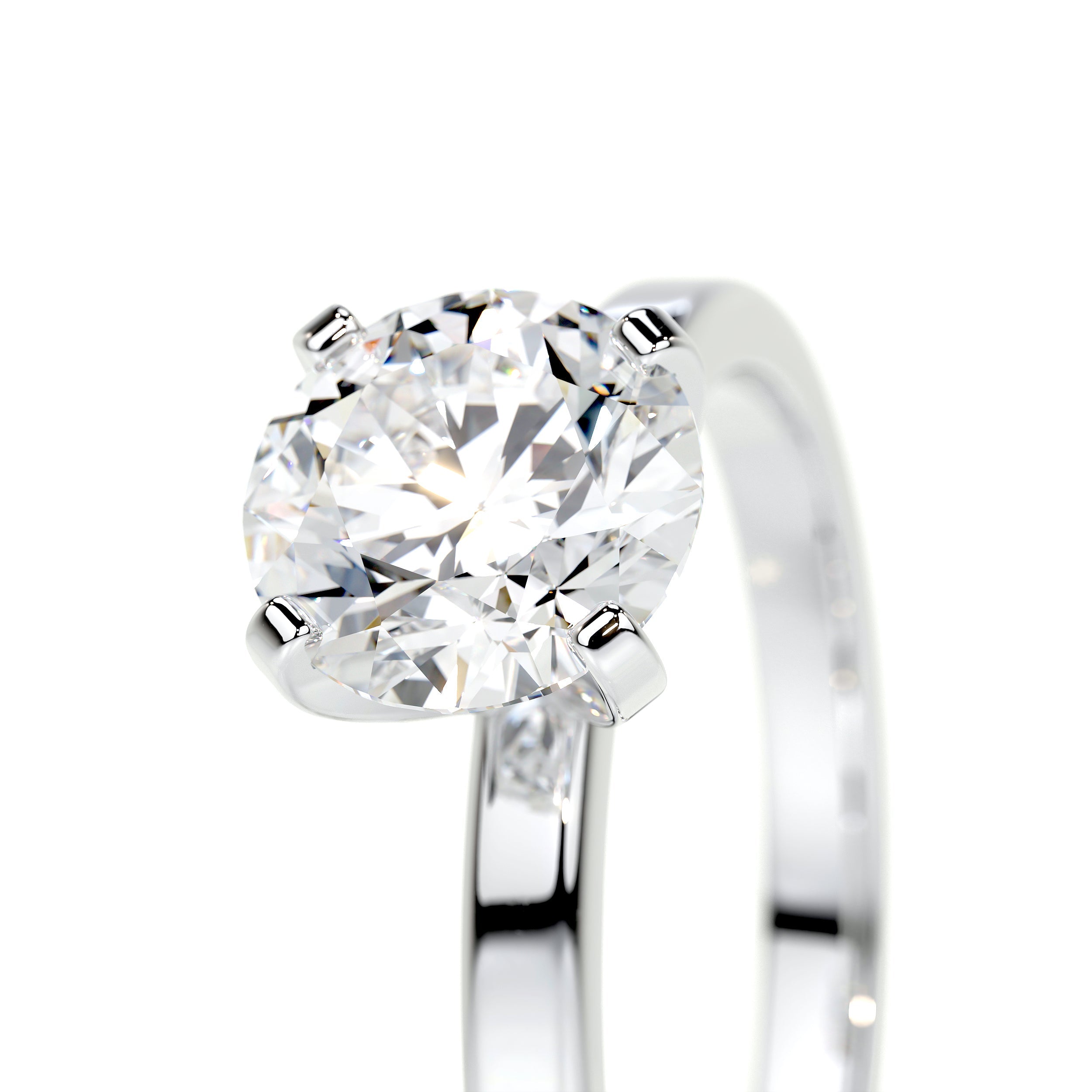 Jessica Lab Grown Diamond Ring   (1 Carat) -18K White Gold