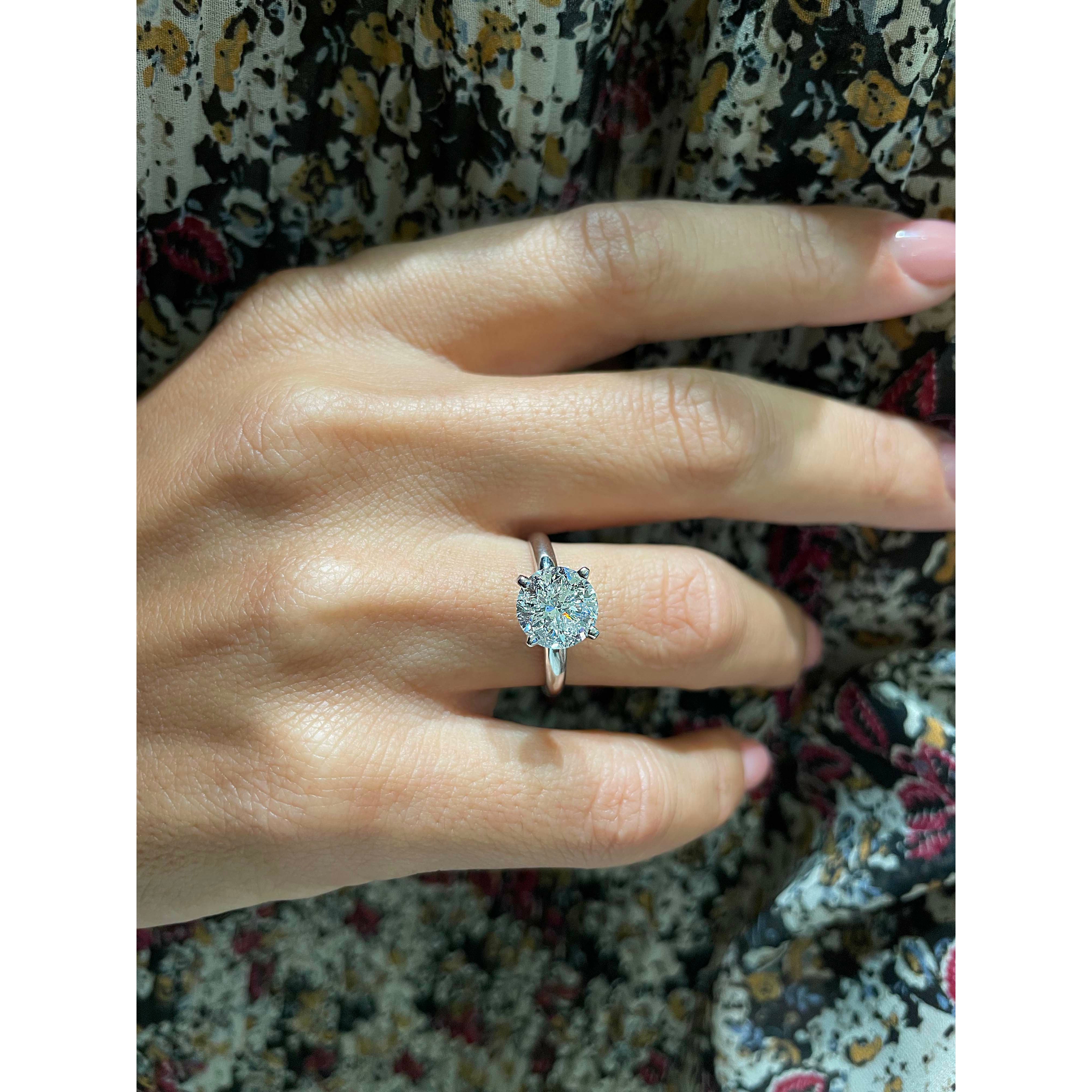 Jessica Lab Grown Diamond Ring   (2 Carat) -14K White Gold