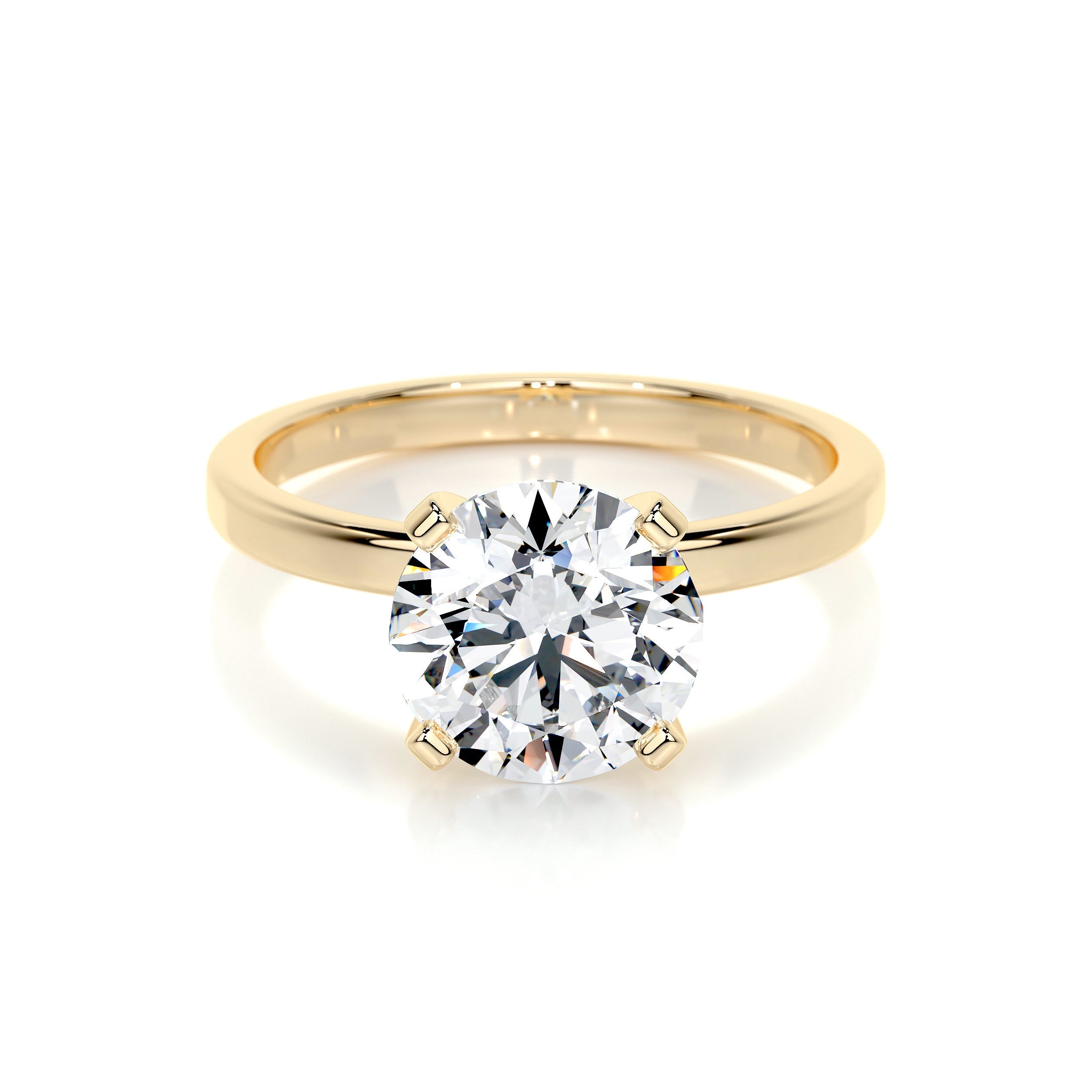 Jessica Lab Grown Diamond Ring   (2 Carat) -18K Yellow Gold