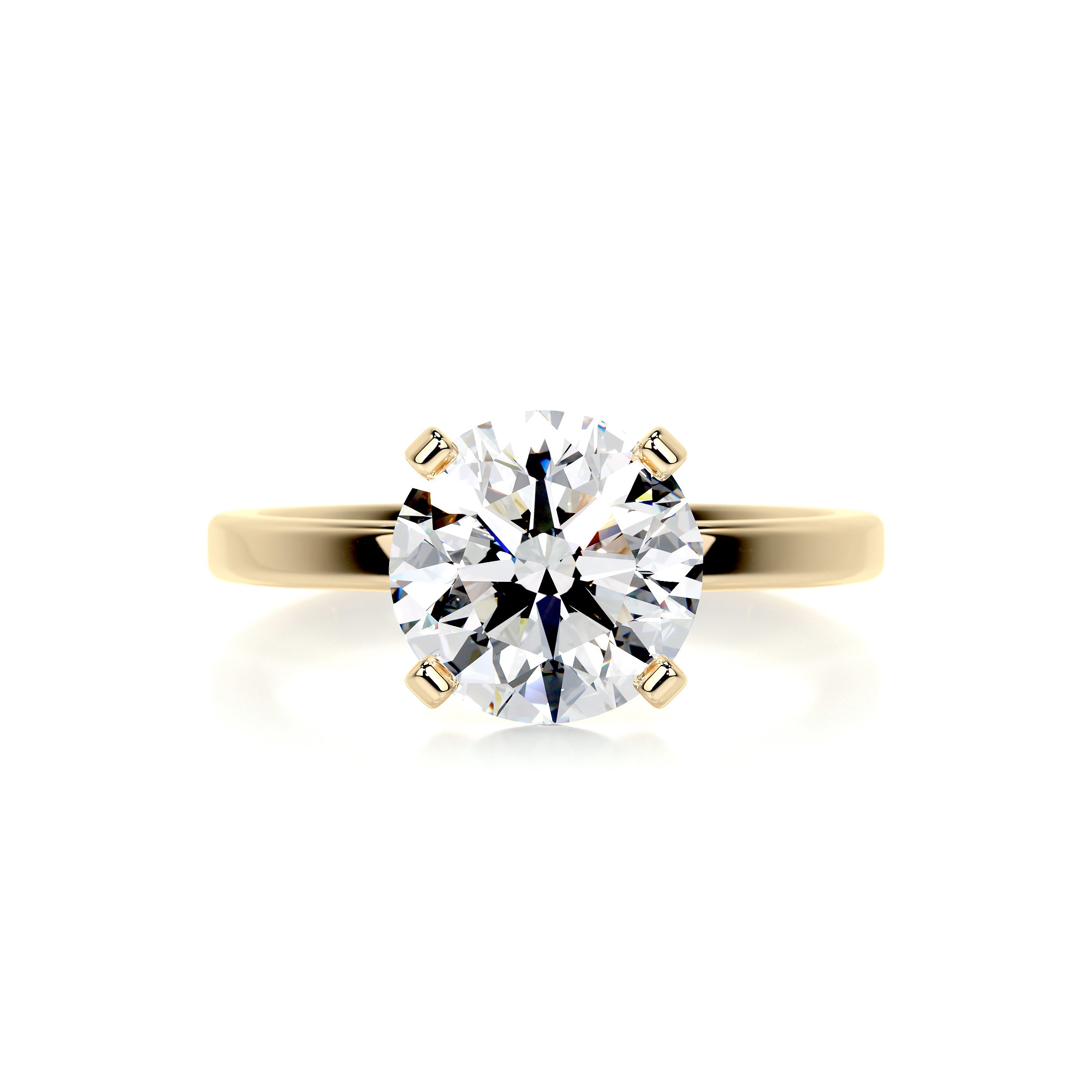 Jessica Diamond Engagement Ring   (2 Carat) -18K Yellow Gold