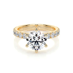 Jane Lab Grown Diamond Ring -18K Yellow Gold