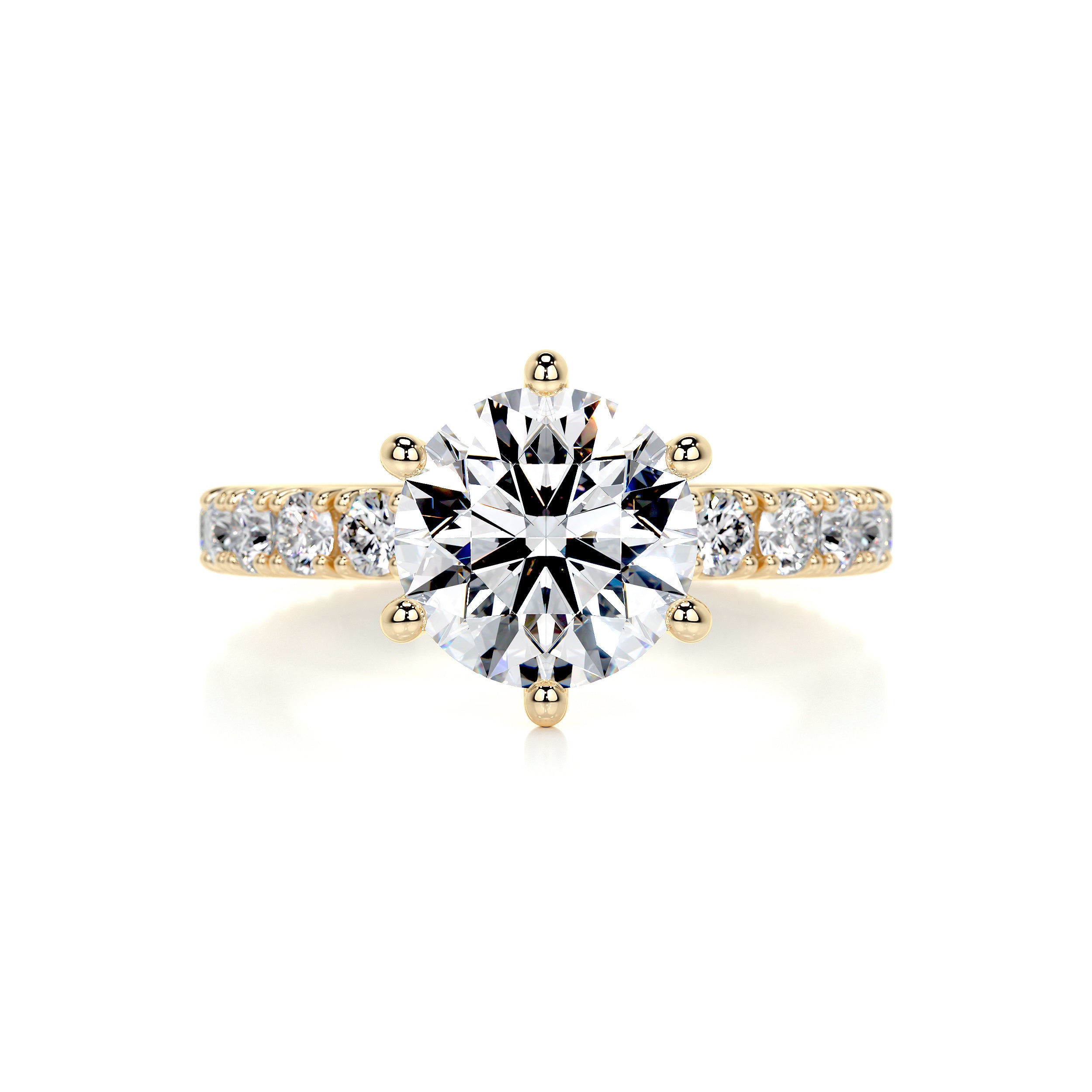 Jane Diamond Engagement Ring   (2.25 Carat) -18K Yellow Gold