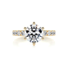 Jane Diamond Engagement Ring -18K Yellow Gold